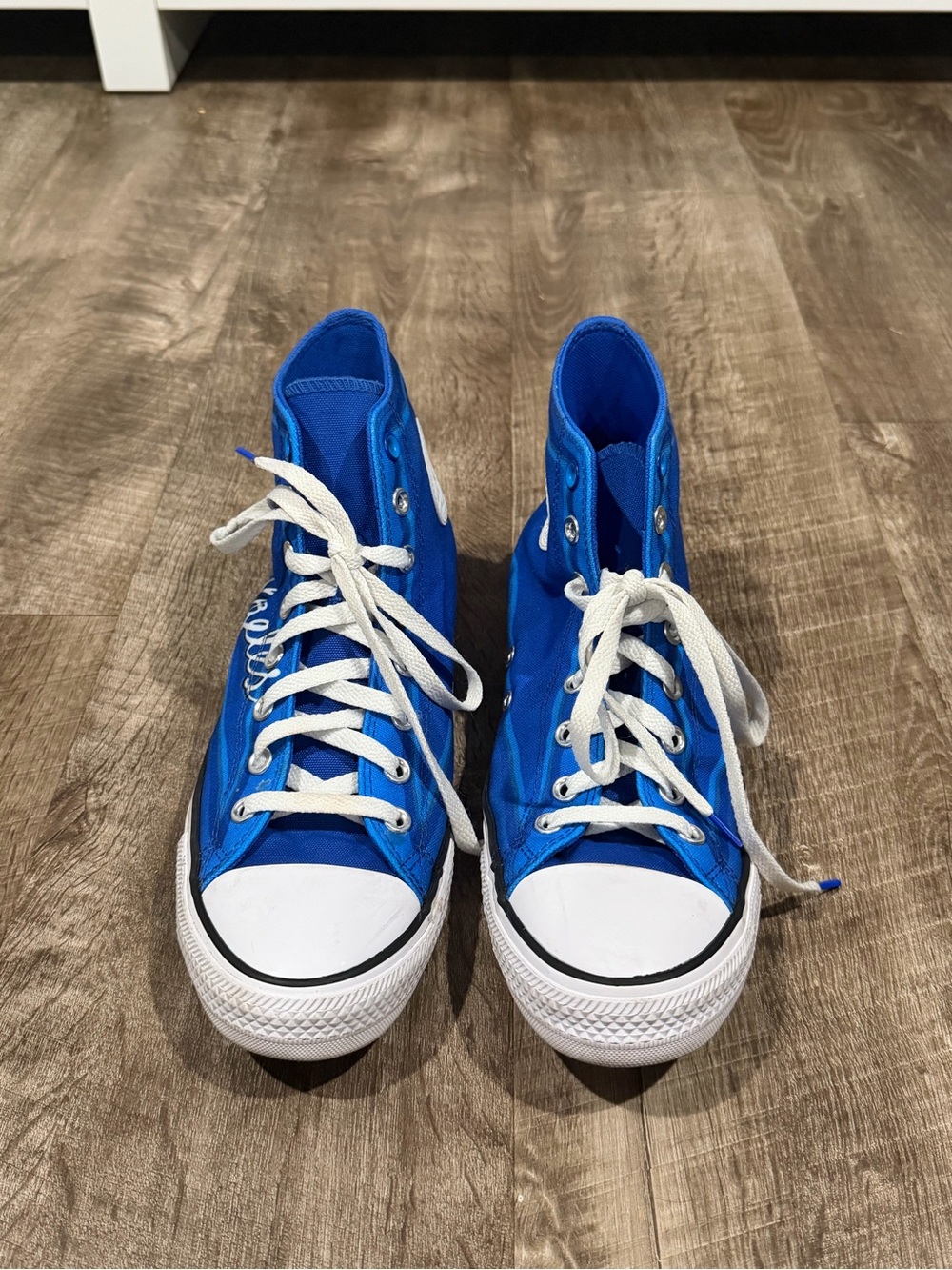 Converse All Star Hi Los Angeles Royal Blue White A04296F Fashion Shoes size 9